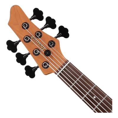 Used Ibanez MDM1606 MDM 6-String Bass Guitar w/Bag - Natural Mocha Low Gloss image 4