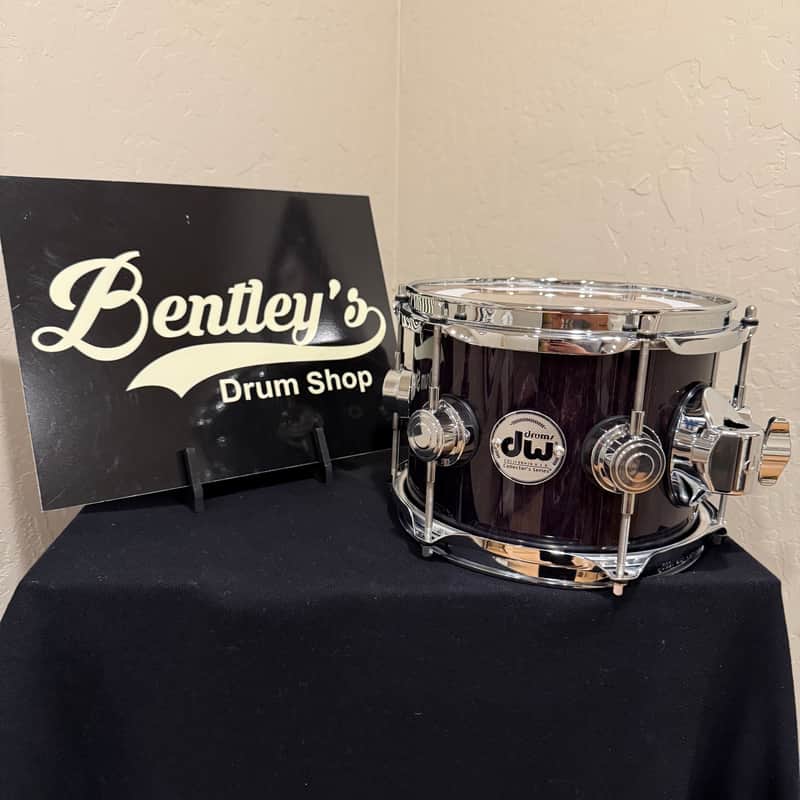 DW Collector's Series 333 Pure Maple 6x8 Rack Tom in Ebony Stain Gloss Lacquer with Chrome Hardware (Rm4) image 1