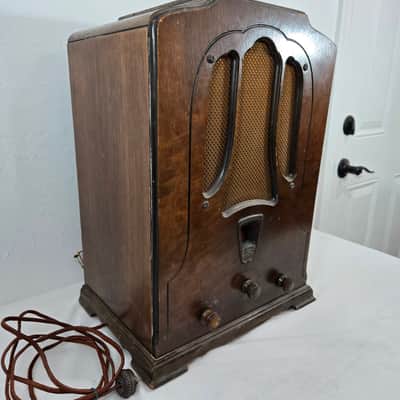 Vintage 1931 RCA Radiola Superette R7 Superheterodyne Tube Radio Art Deco Tombstone - PICKUP ONLY in PHOENIX, AZ image 5
