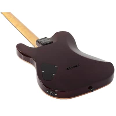 Schecter PT Classic 6-String Right-Handed Electric Guitar with Mahogany Semi-Hollow Body and Ebony Fretboard (Inferno) image 4