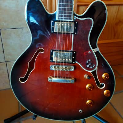 Epiphone Sheraton II made in Korea in 2000. Gibson pickups / Tusq image 2