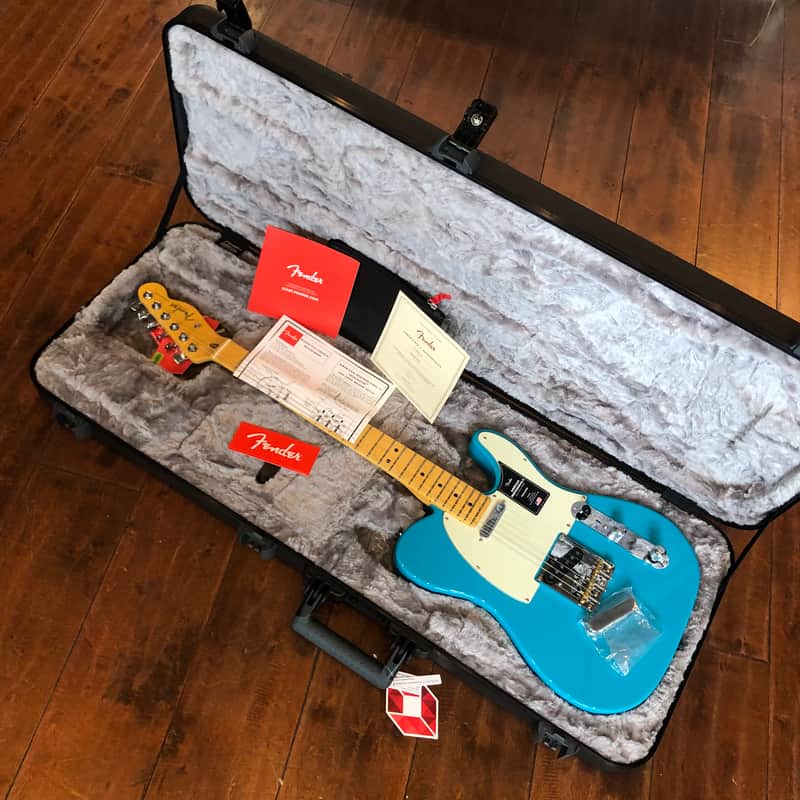 Fender American Professional II Telecaster MN Miami Blue 7lbs, 14oz US210034669 image 1