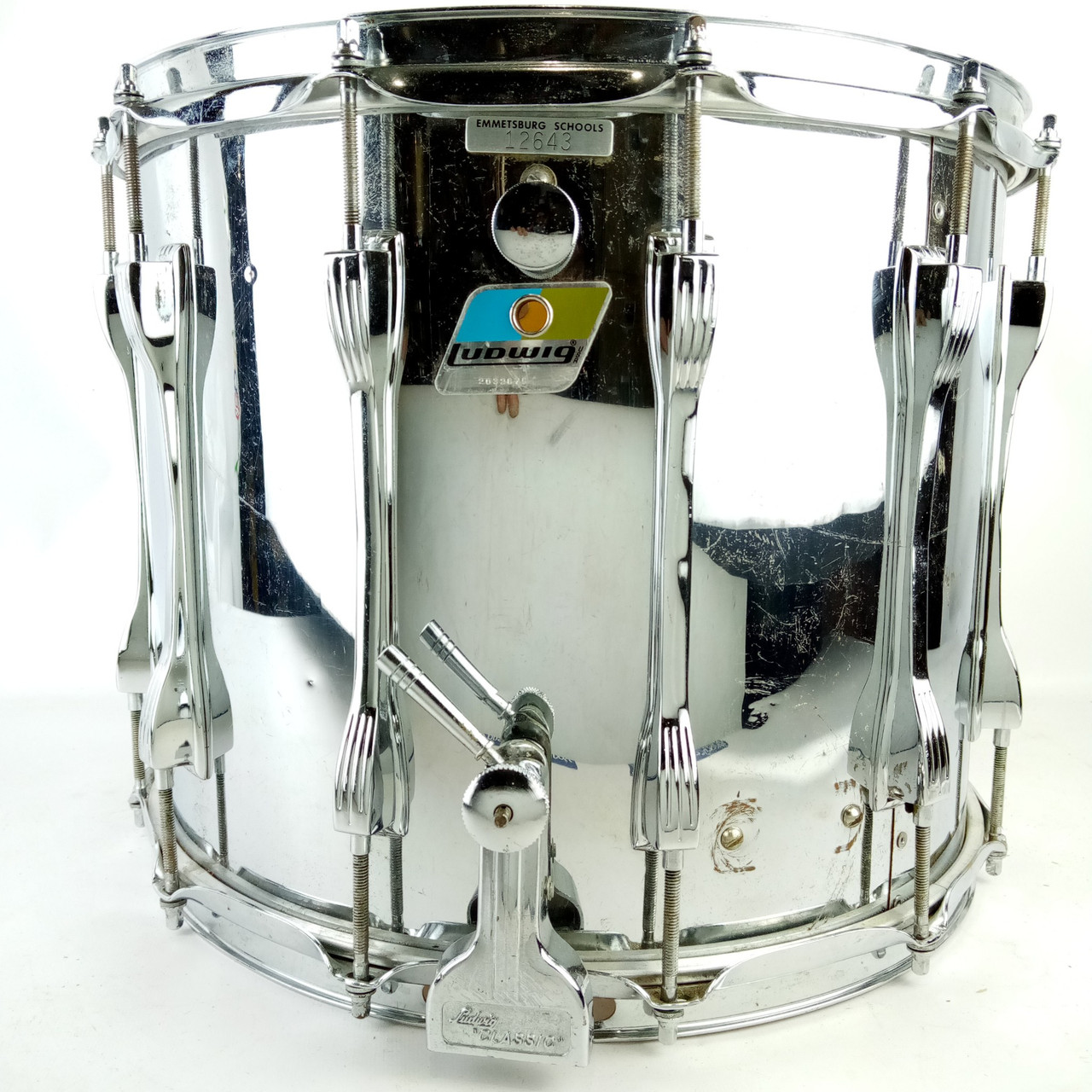 Ludwig 12x15"Challenger ST Parade Marching Snare/Tom Drum Chrome-Wood Vintage'79 — main photograph