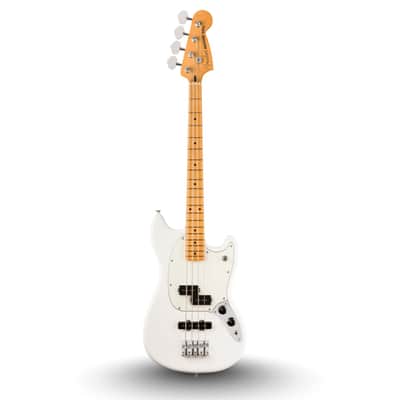 Fender Player II Mustang Bass PJ, Maple Fingerboard - Polar White image 3
