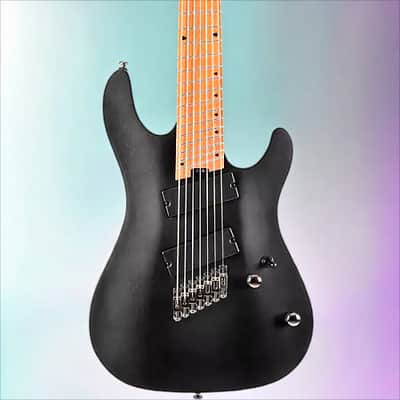 Cort KX307MSOP KX Series Multi-Scale 7 String Electric Guitar Open Pore Black image 1