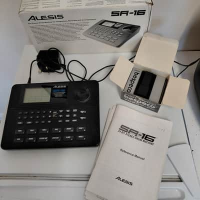 Alesis SR-16 Drum Machine 2010s - Boxed with PSU and Bespecco VM20 Footswitch