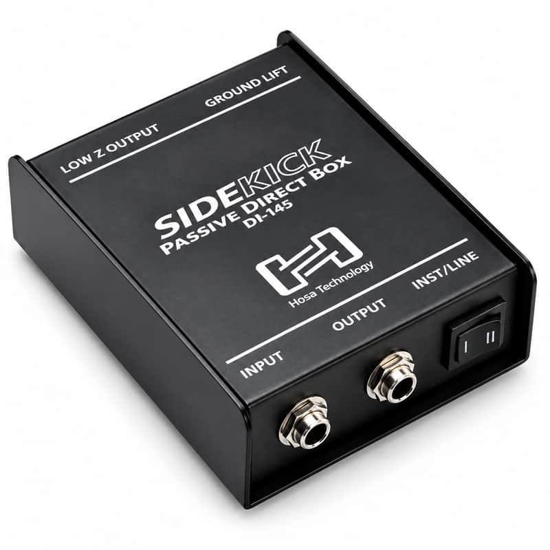 Hosa DIB443 Sidekick Passive DI Box--1/4" TS to XLR3M image 1