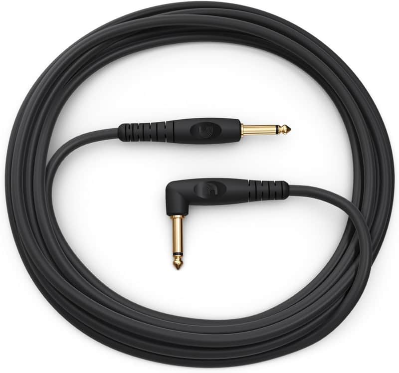 Accessories Custom Series Guitar Cables - Instrument Cable with ¼ Inch Ends - High Performance Guitar Cord - For Guitars, Bass, Keyboards - Mono - Right Angle, 20 feet image 1