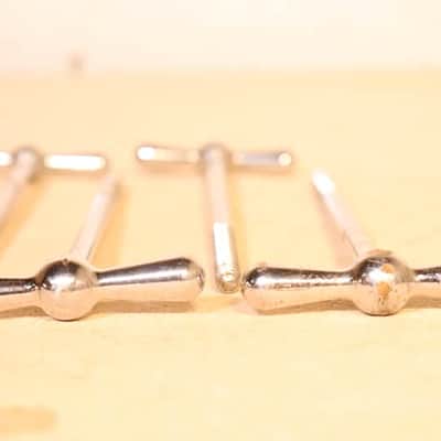 Ludwig 6-1/8" Chrome T Rods 4pk Vintage 1950's -60's image 9