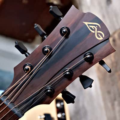 LAG Bluewave TBW1TE-BRW - Travel Guitar - Vintage Brown image 12