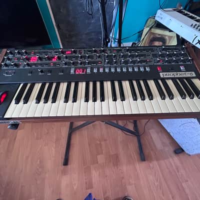 Sequential Prophet-6 49-Key 6-Voice Polyphonic Synthesizer 2018 - 2020 - Black with Wood Sides