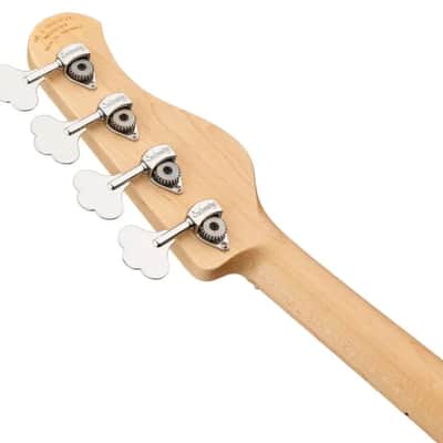 Sadowsky MetroLine 21-Fret Vintage J/J Bass-Swamp Ash Body-4 String-Almond Sunburst Transparent Satin-Lefthand image 8