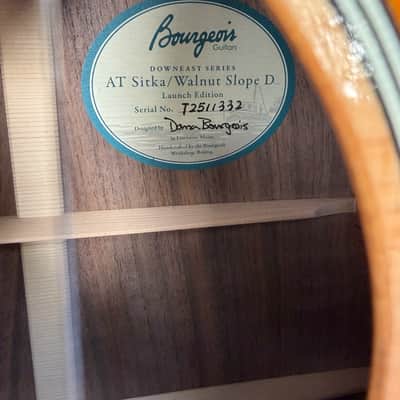 Bourgeois DownEast Slope D Launch Edition AT Sitka Spruce and Walnut image 5
