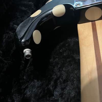Heavy relic Fender Buddy Guy Artist Series Signature Stratocaster 2018 - Black with Polka Dots with Dimarzio and lace sensor pickup image 11