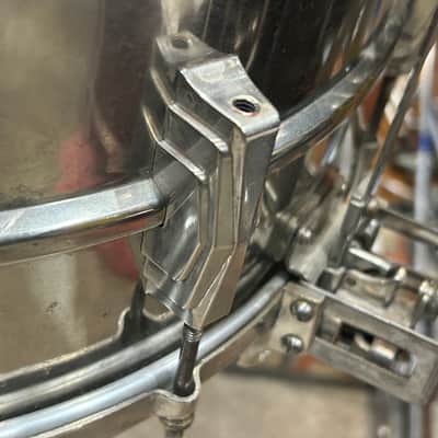 Ludwig&Ludwig Silver Anniversary 6 1/2 X 14" Snare Drum (TL-416) 1936 - Nickle Over Brass (NOB) image 9