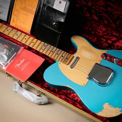 2023 Fender USA Custom Shop 52' Telecaster Heavy Relic TAOT Turquoise image 5