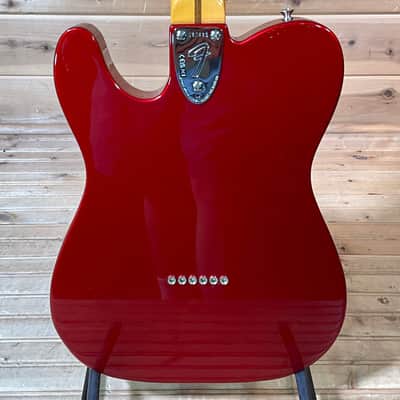 Fender American Vintage II 1972 Telecaster Thinline Electric Guitar - Candy Apple Red image 4