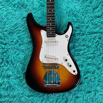 1975 Guyatone LG-23 Electric Guitar – Made in Japan – Sunburst – Original Case & Paperwork image 2