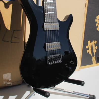 Kiesel Vanquish 7 w/ Pointed Headstock - Gloss Black image 2