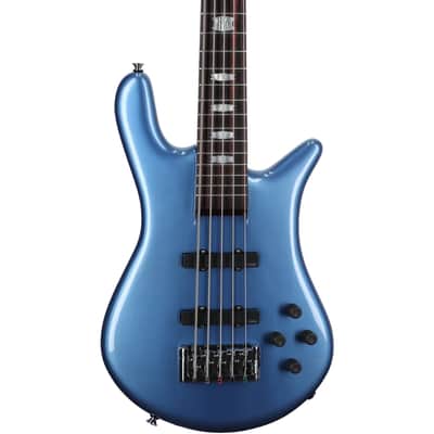 Spector Euro 5 Classic Electric Bass, 5-String (with Gig Bag), Metallic Blue Gloss image 5