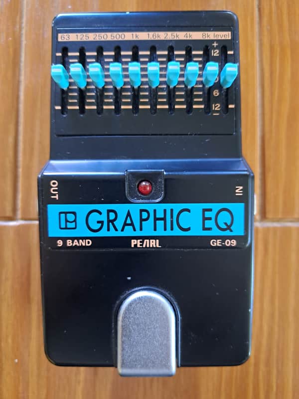 Pearl GE-09 9-Band Graphic EQ 1980s - Black | Reverb