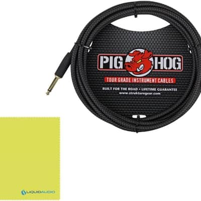 Seymour Duncan PowerStage 100 Stereo Pedalboard Amp Bundle with 10 ft Pig Hog PCH10BK Black Woven Instrument Cable and Liquid Audio Instrument Polishing Cloth - 100 Watt Stereo Guitar Amp Head image 6