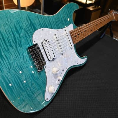 Suhr Standard Plus Roasted Maple - Bahama Blue #0471 image 3