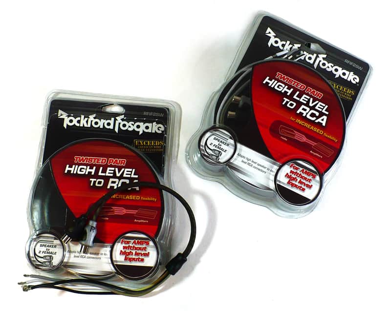 Rockford Fosgate RFIF2SW High Level to RCA Speaker Cables / Lot of 2 image 1