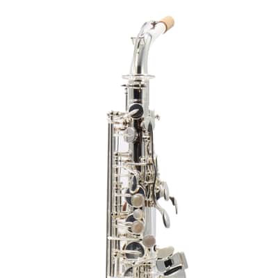 C.G. Conn Model CAS411S Alto Saxophone in Silver Plate SN AJ00324042 EXCELLENT image 7