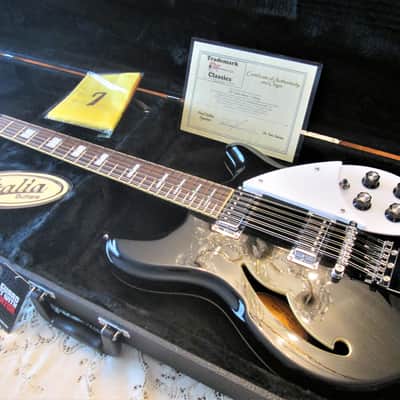 Italia Rimini 12 String  ' Custom Shop ' Guitar Pro-Player w/  Rickenbacker Electronics image 3