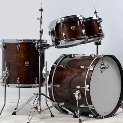 Gretsch 22/10/12/16" Brooklyn Drum Set - Gloss Walnut image 3