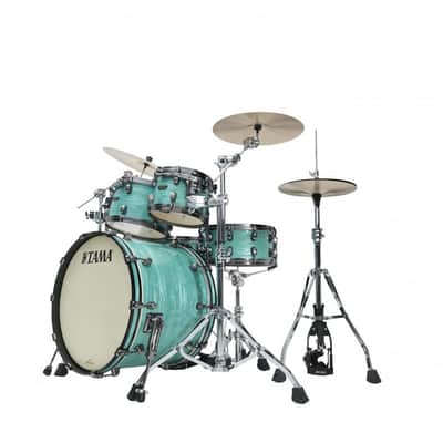 Tama 1B-MR42TZUSSG Starclassic Maple Shell Kit 4 teilig - Surf Green Silk/Smoked Black Nickel Hardware – B-Stock image 2