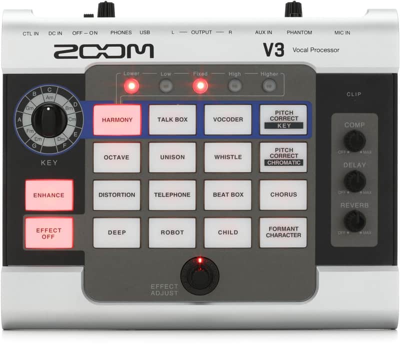 Zoom V3 Multi-effects Vocal Processor image 1