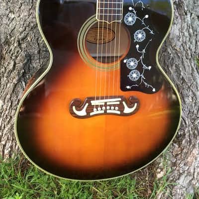 Epiphone EJ-200 VS sunburst Made in Korea  2002 Vintage Sunburst image 3