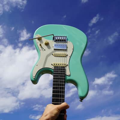 Schecter USA CUSTOM SHOP - Atomic Green Nick Johnston HSS 6-String Electric Guitar w/ Black Tweed Case (2023) image 13