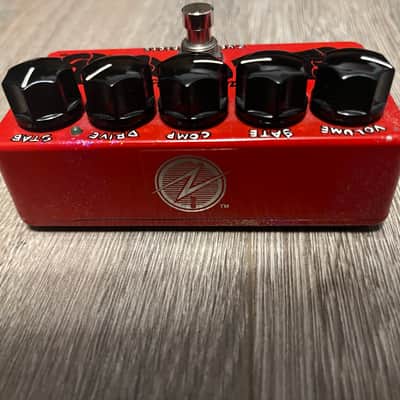 Zvex Fuzz Factory Manson guitars custom - Hand-Painted glitterati red 2 of 10 image 5