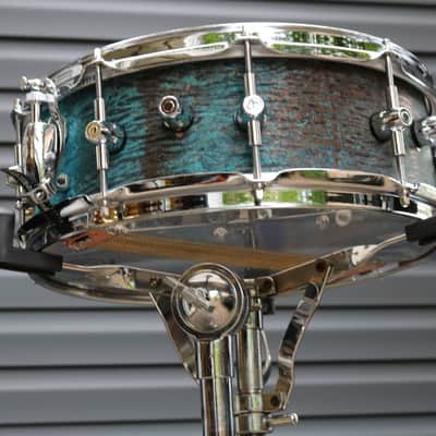 HHG Drums Super-muff Seamless Copper Snare Drum 2022 Natural Patina Copper image 7
