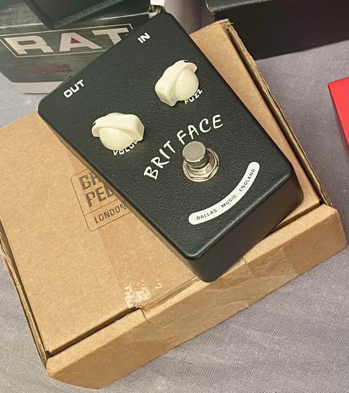 British Pedal Company Compact Series Dallas Brit Face Fuzz Black image 1