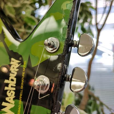 Washburn Dime V Dimebag Darrell Signature Electric Guitar - Camo image 6