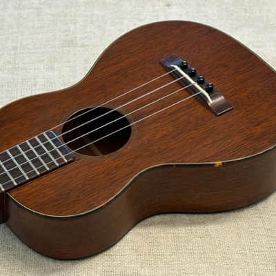 Vintage Martin 1T Mahogany Tenor Ukelele Nazareth, PA 1940’s-1950’s + Chipboard Case image 12