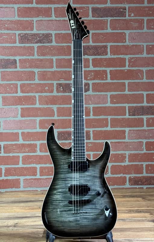 ESP LTD MH-1000NT Deluxe Electric Guitar - Charcoal Burst image 1