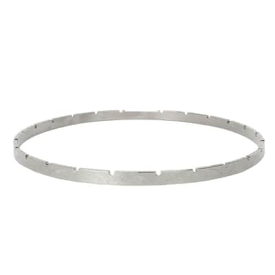 Gold Tone 11" Notched Engraved Tension Hoop (Installed) image 1