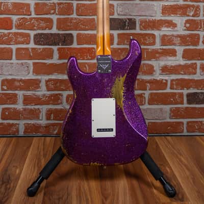 Fender Custom Shop SR25 Custom Deluxe Stratocaster Heavy Relic Magenta Sparkle 2026 w/OHSC image 7