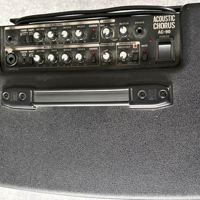 Roland AC-90 Acoustic Chorus 2-Channel 90-Watt 2x8" Acoustic Guitar Combo 2007 - Present - Black image 2