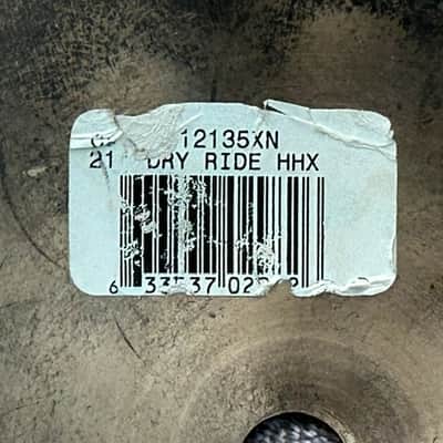 Sabian 21" HH Raw Bell Dry Ride Cymbal image 5