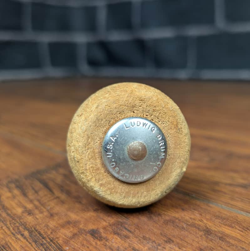 Ludwig Vintage 60’s Wood Bass Drum Beater – Classic Era Tone, Warm Vintage Attack, Authentic 1960s Hardware image 1