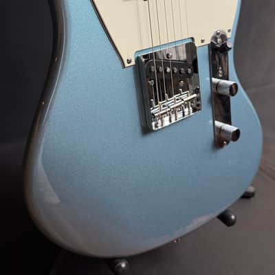 Squier FSR Paranormal Offset Telecaster SJ Electric Guitar Ice Blue Metallic (844) image 6