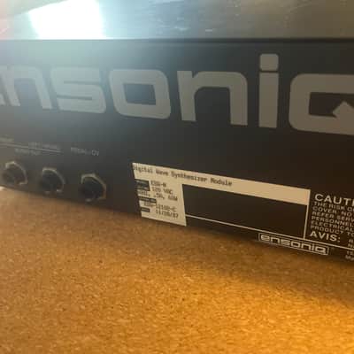 [inc. memory carts] Ensoniq ESQ-M Digital Wave Synthesizer Module 1986 - 1988 - Black image 2