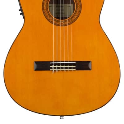 Yamaha CGX102 Classical Acoustic-electric Guitar - Natural image 2