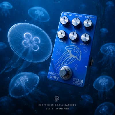 Transparent Overdrive Pedal Versatile! - Tuller Audio Moon Jelly - Boutique Hand Built image 2